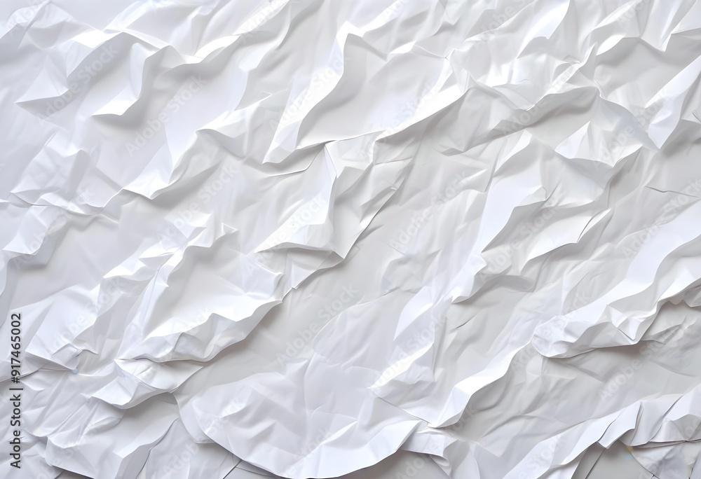Crumpled white paper texture Crumpled white paper texture