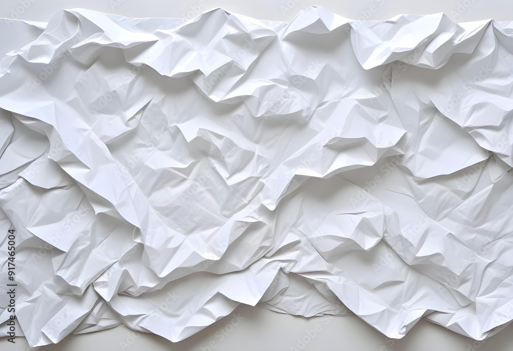 Crumpled white paper texture Crumpled white paper texture
