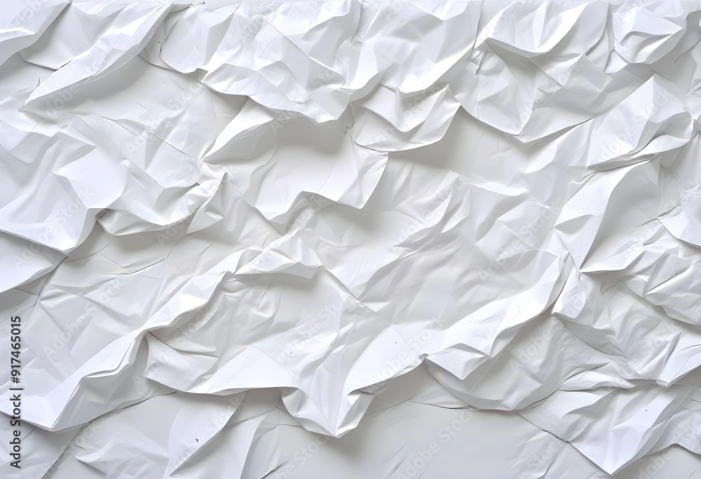 Crumpled white paper texture Crumpled white paper texture