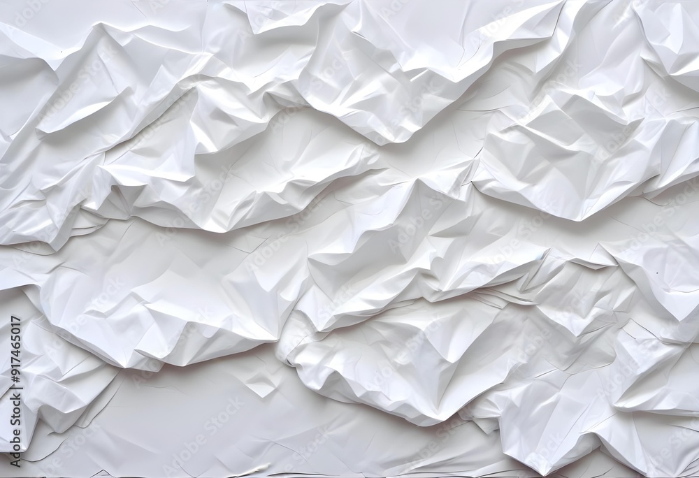Crumpled white paper texture Crumpled white paper texture