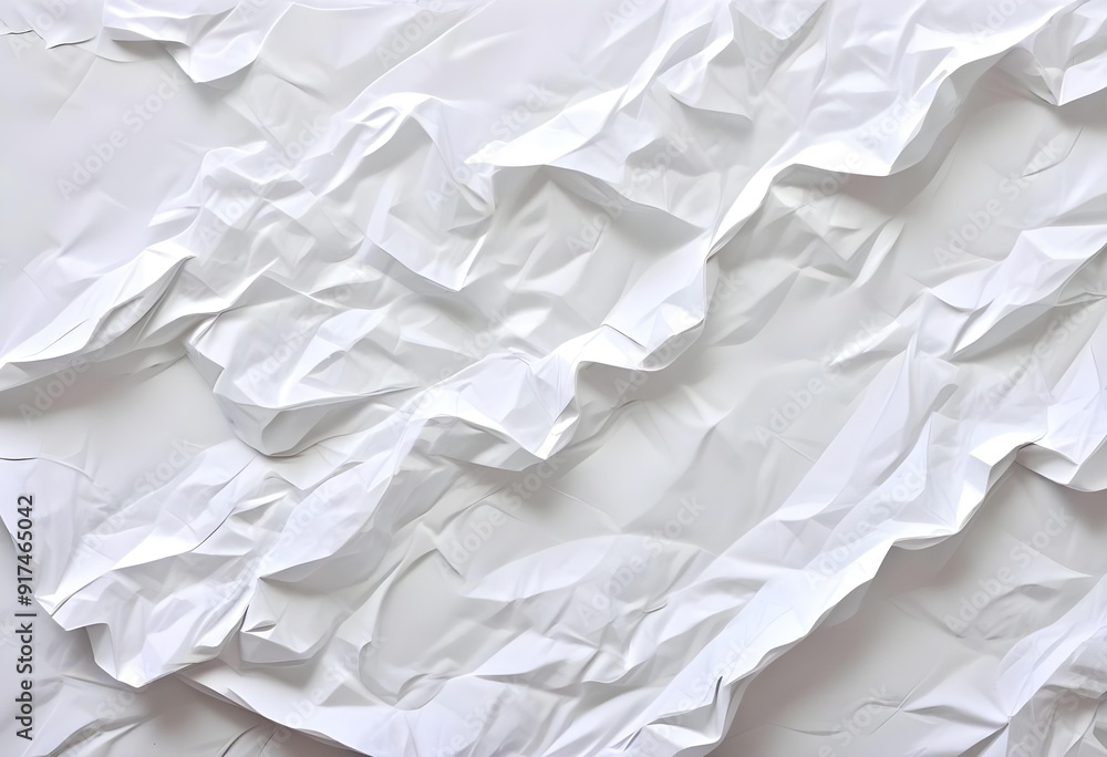 Crumpled white paper texture Crumpled white paper texture