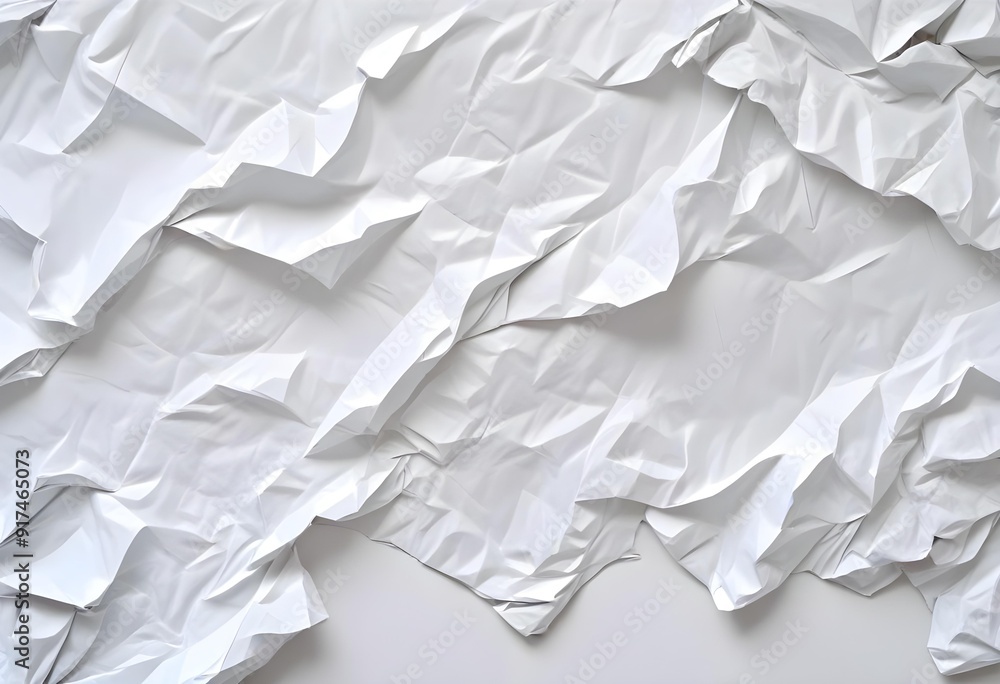 Crumpled white paper texture Crumpled white paper texture