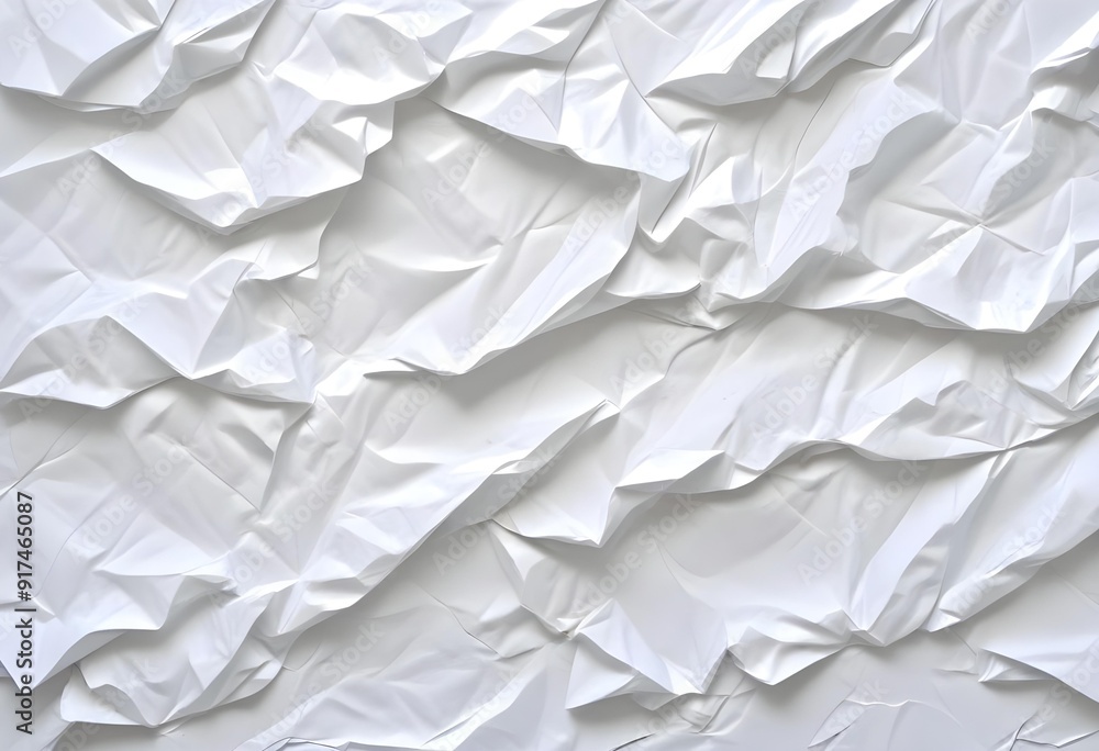 Crumpled white paper texture Crumpled white paper texture