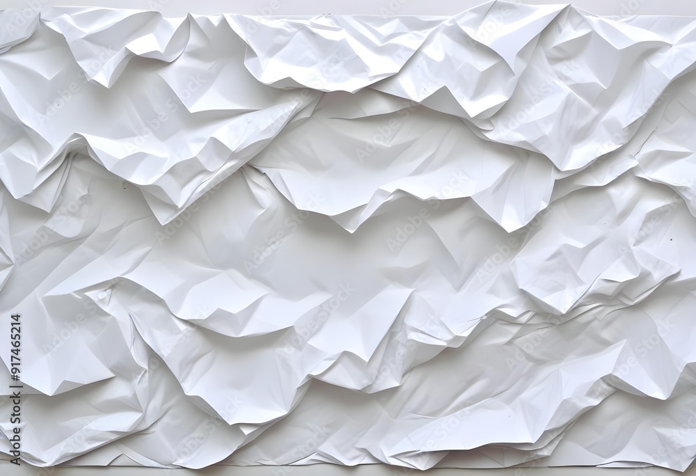 Crumpled white paper texture Crumpled white paper texture