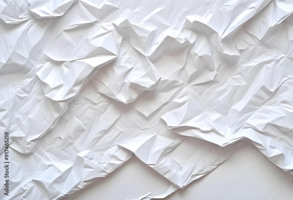 Crumpled white paper texture Crumpled white paper texture