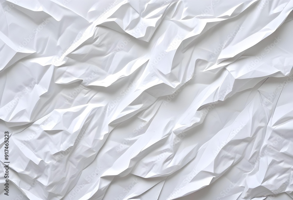 Crumpled white paper texture Crumpled white paper texture