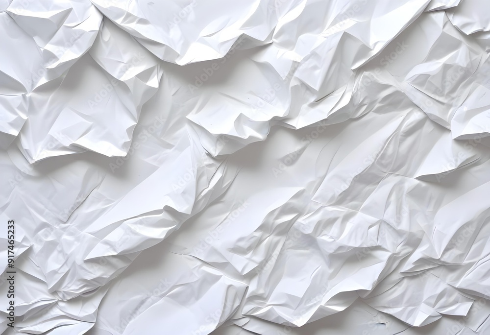Crumpled white paper texture Crumpled white paper texture