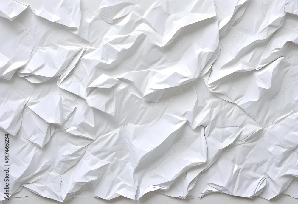 Crumpled white paper texture Crumpled white paper texture