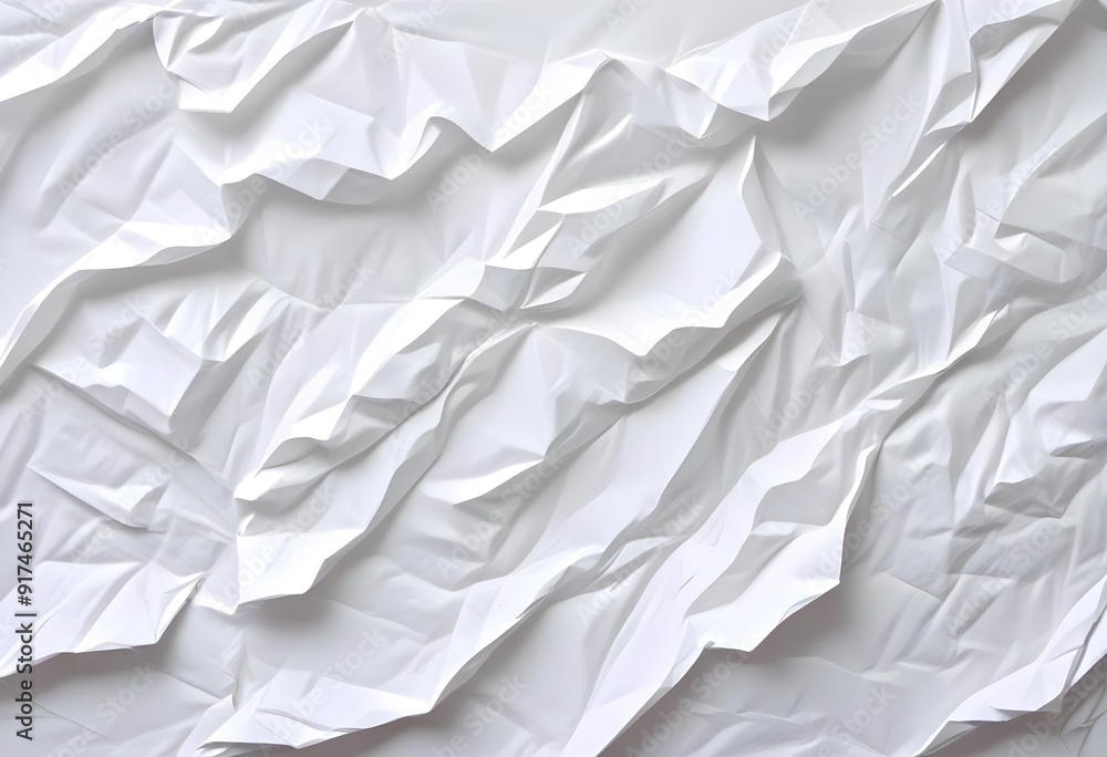 Obraz premium Crumpled white paper texture