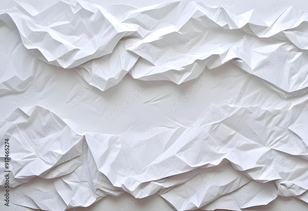 Crumpled white paper texture Crumpled white paper texture