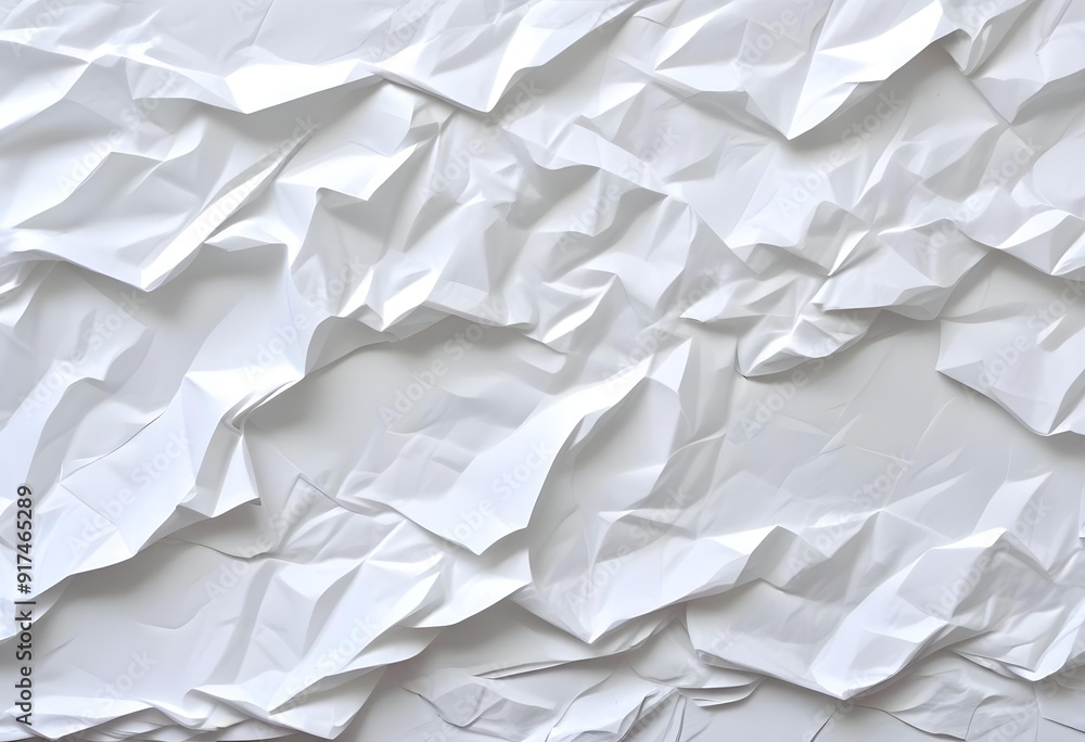 Crumpled white paper texture Crumpled white paper texture