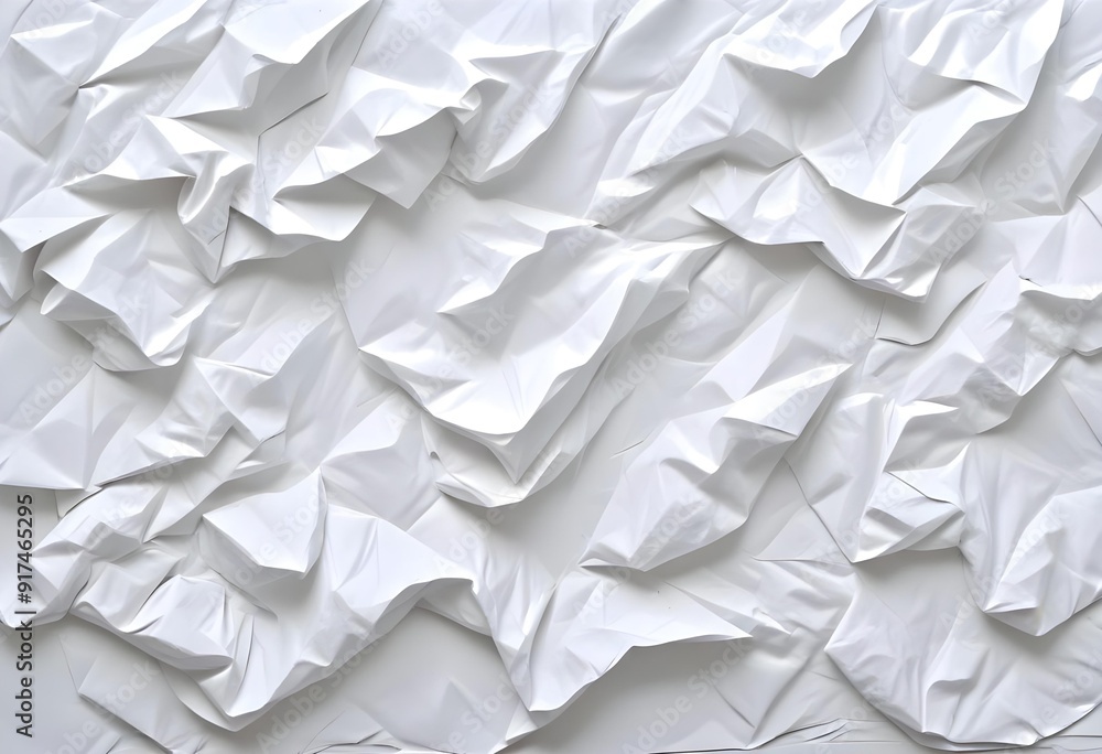 Crumpled white paper texture Crumpled white paper texture