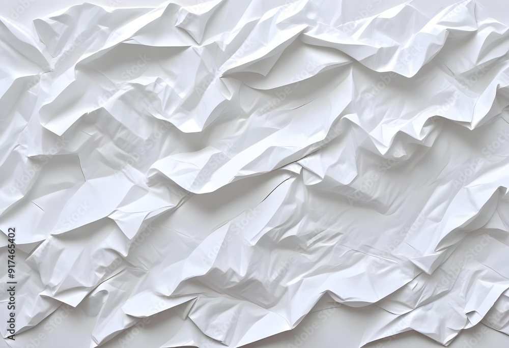 Crumpled white paper texture Crumpled white paper texture