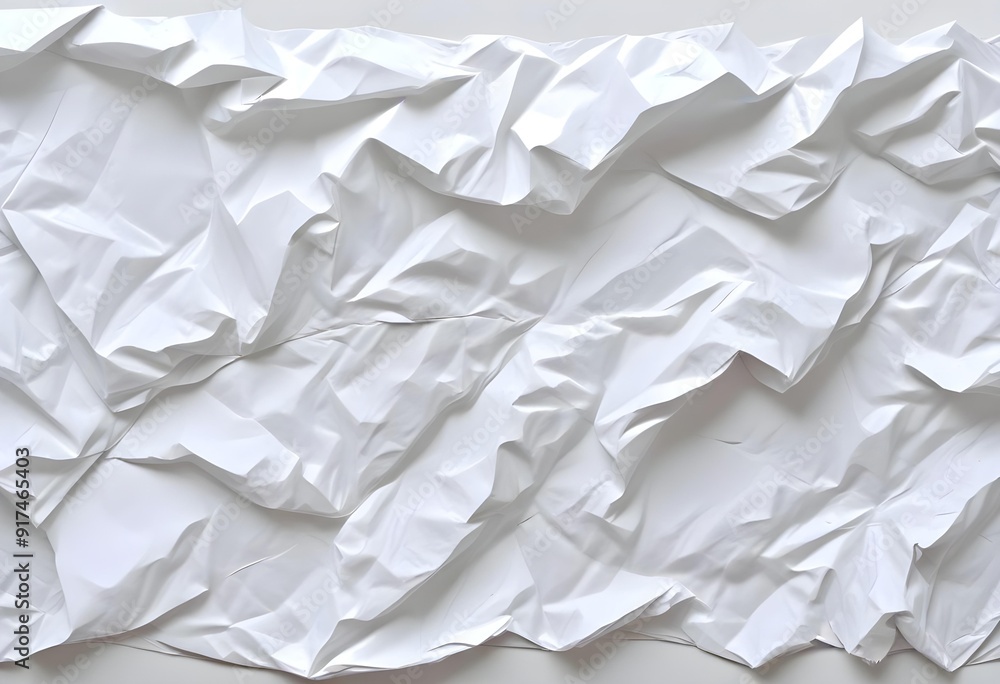 Crumpled white paper texture Crumpled white paper texture