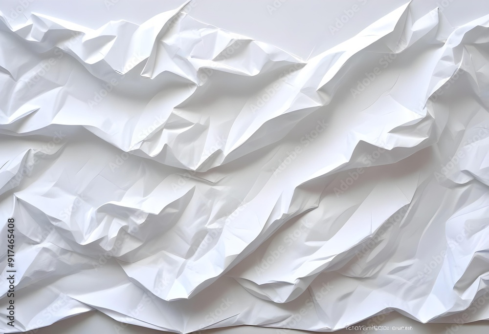 Crumpled white paper texture Crumpled white paper texture