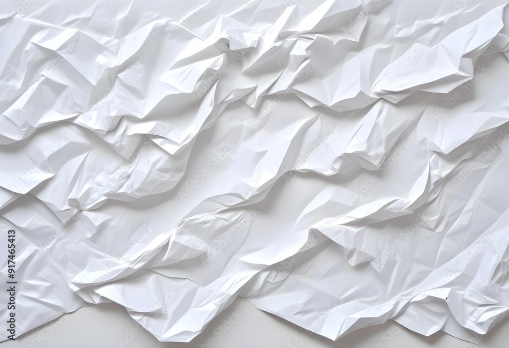 Crumpled white paper texture Crumpled white paper texture