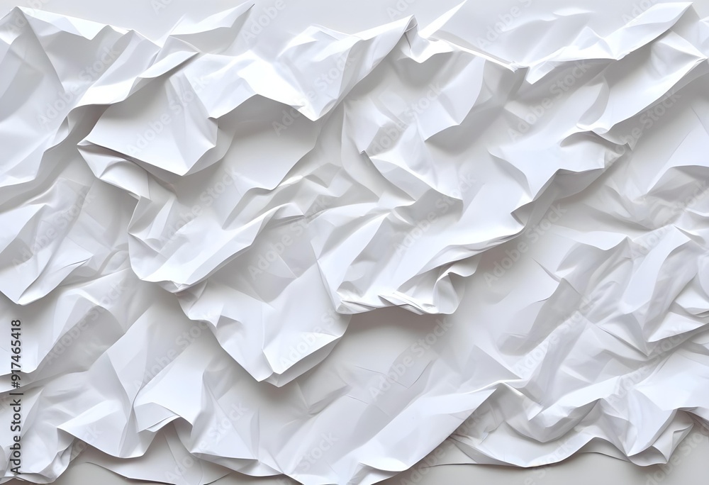 Crumpled white paper texture Crumpled white paper texture