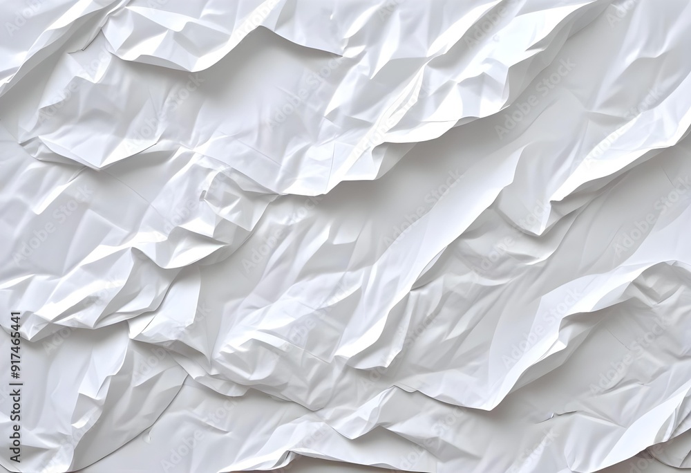 Crumpled white paper texture Crumpled white paper texture