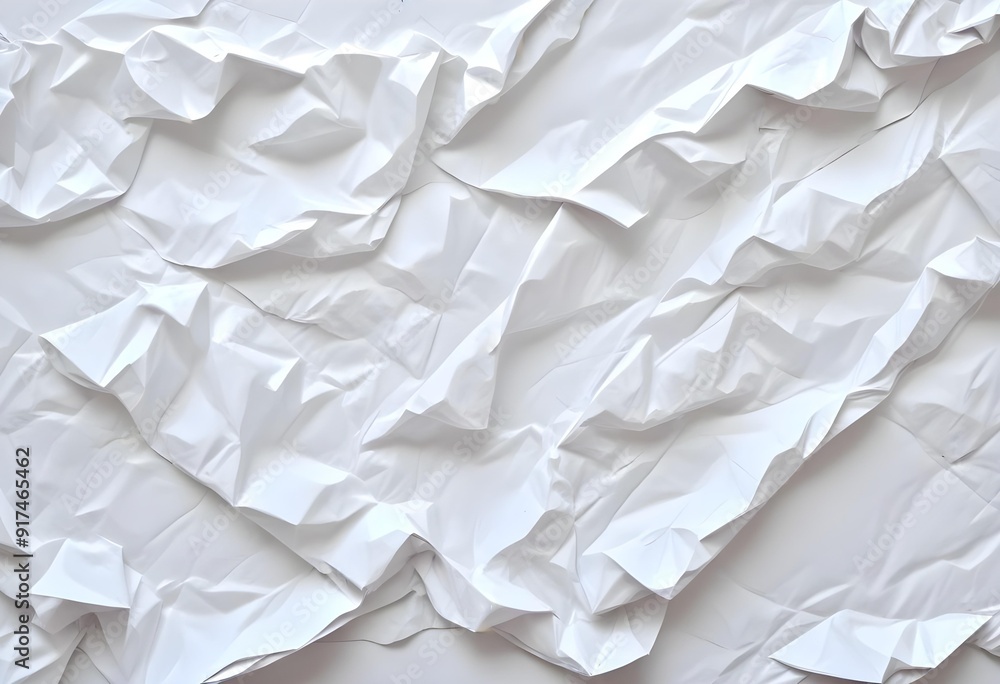 Crumpled white paper texture Crumpled white paper texture