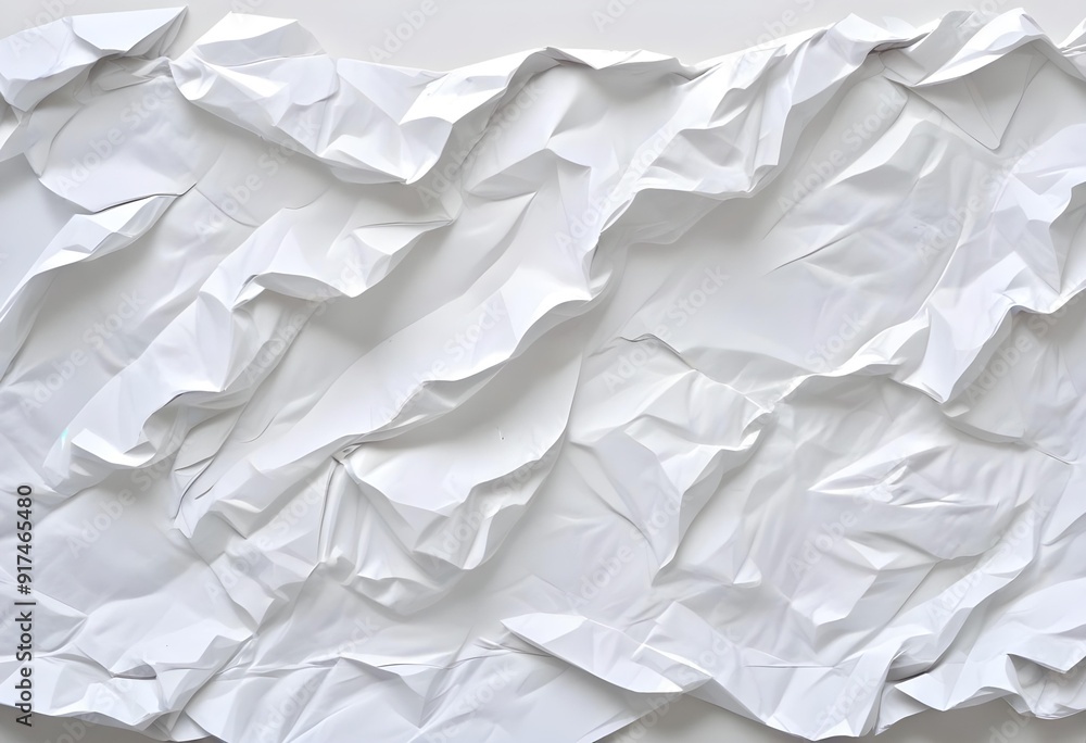 Crumpled white paper texture Crumpled white paper texture