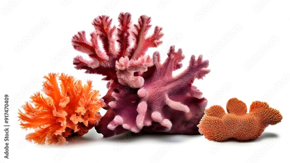 coral isolated on white coral isolated on white