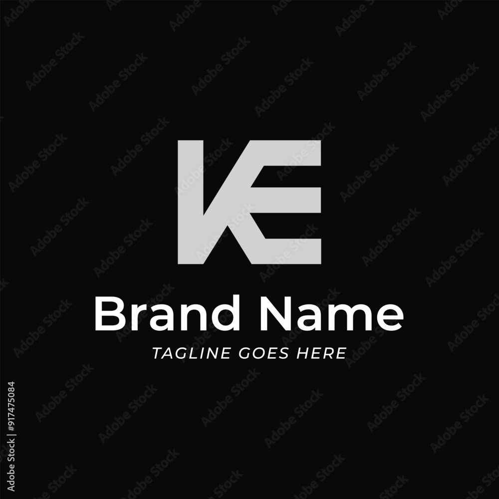 KE Letter Logo KE Letter Logo
