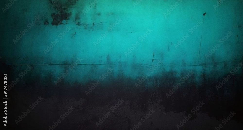 Obraz premium abstract blue background with teal black vintage grunge background texture design with elegant antique paint on wall illustration for luxury paper, or web background templates, old background paint 