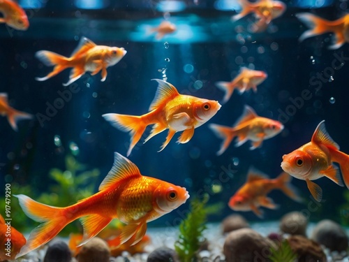 goldfish in aquarium