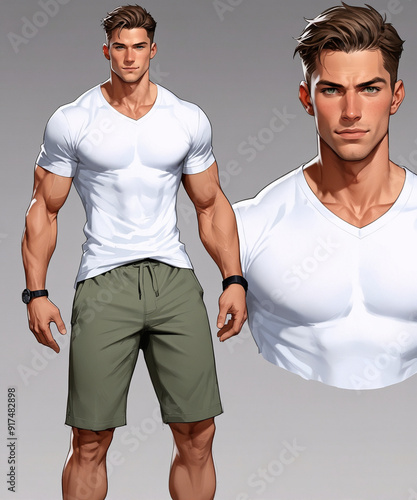 Male Human Anime Style Character