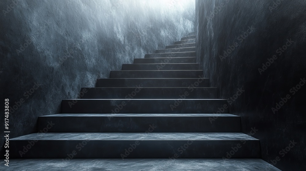 A staircase with a dark grey color A staircase with a dark grey color
