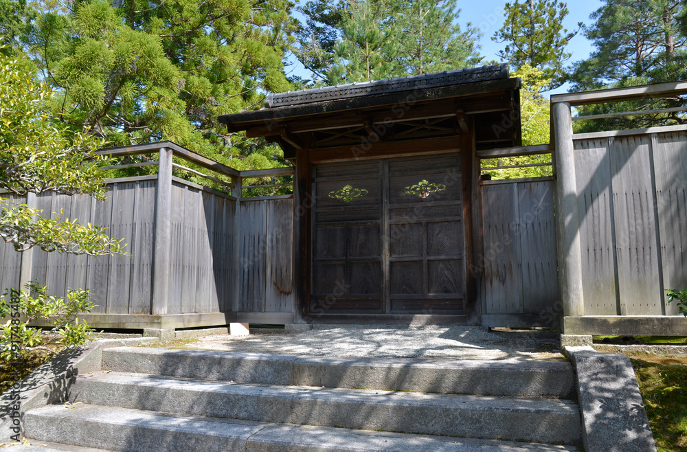 Obraz premium 修学院離宮 下離宮の御幸門 京都市左京区修学院