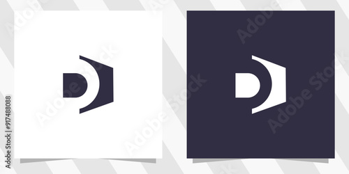 letter d logo design vector