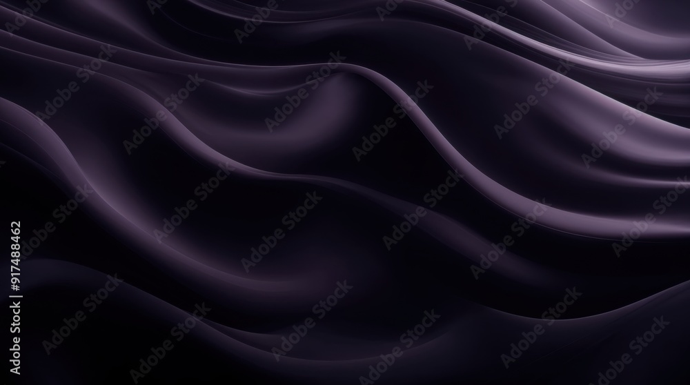 Obraz premium Purple waves gracefully flowing with a silky smooth texture 