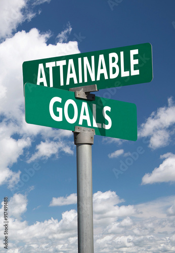 attainable goals sign