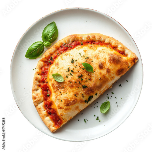 Calzone  Isolated on a Tran...