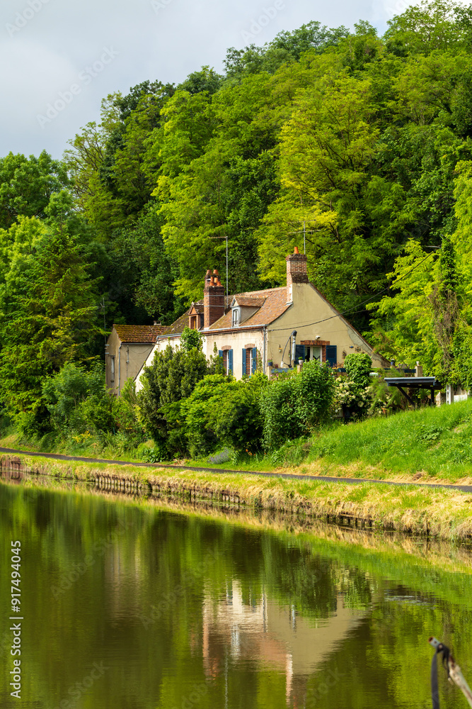 Charming House by Canal in French Countryside Charming House by Canal in French Countryside