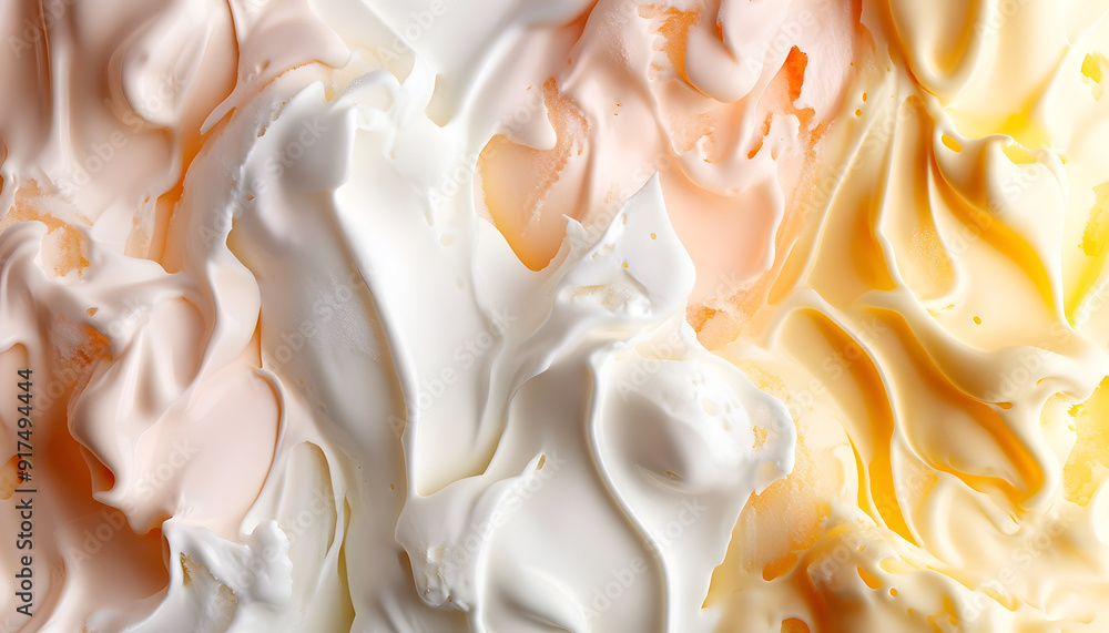 Close-up illustration of ice cream texture Close-up illustration of ice cream texture