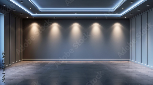 unusual render exclusive image relief shape blur fuzzy wave stripe block line matte glossy reflection mixed futuristic exhibition art construction viewer vintage presentation show hall building