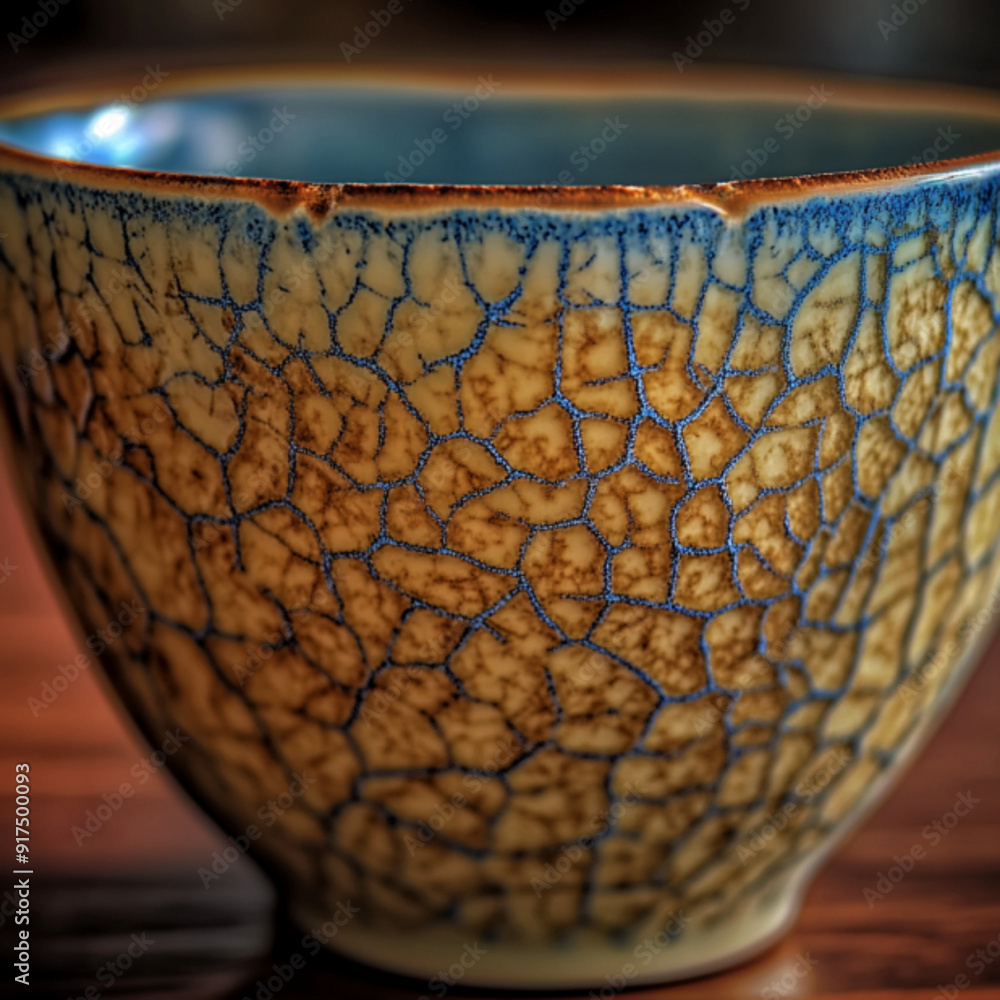 Close-up of ceramic bowl with crackled glaze texture
Close-up of ceramic bowl with crackled glaze texture
