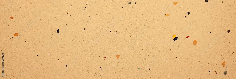 Recycled kraft paper background with flecks and fibers Recycled kraft paper background with flecks and fibers