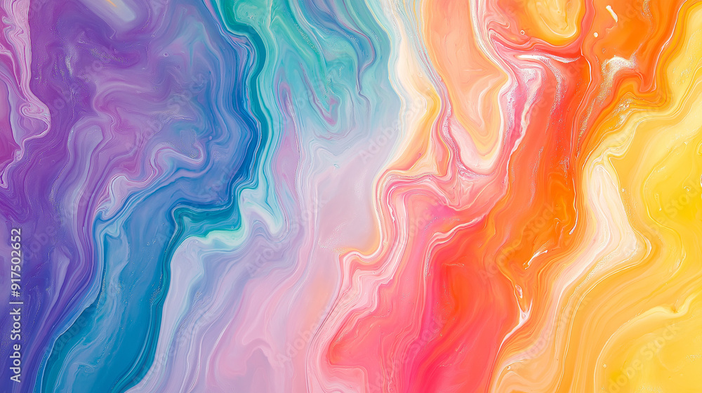 Vibrant rainbow marbled paper background Vibrant rainbow marbled paper background