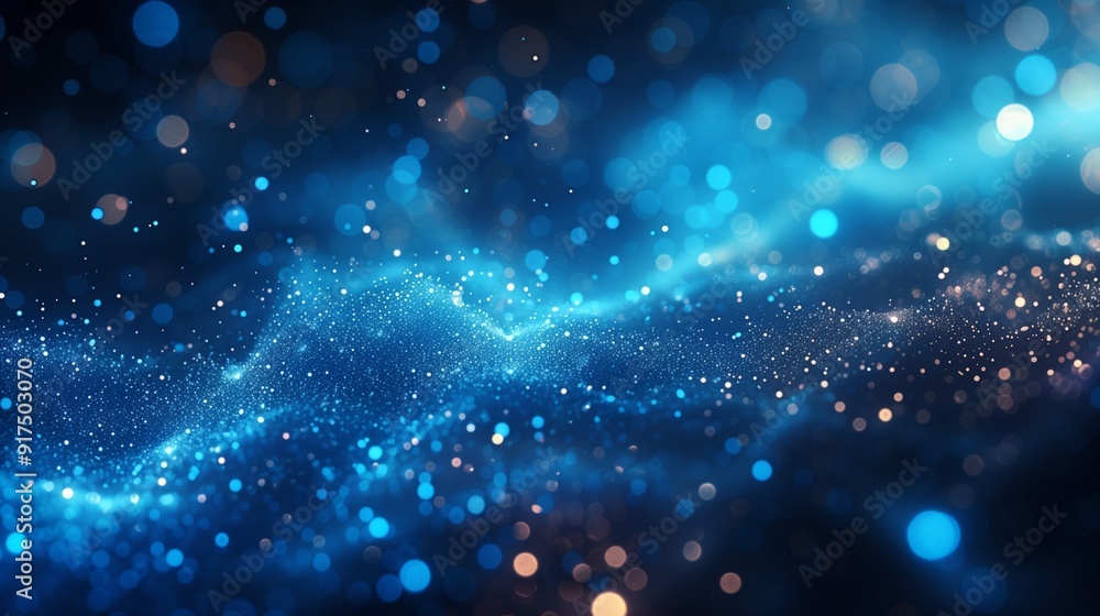 Dark Futuristic abstract background with magical waves and bokeh for captivating visuals. AI generated, magical wave Dark Futuristic abstract background with magical waves and bokeh for captivating visuals. AI generated, magical wave