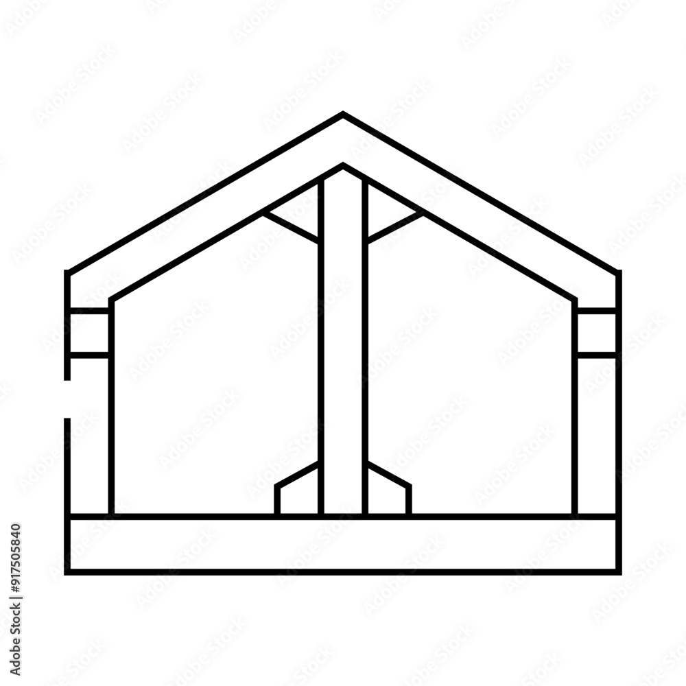building metallic framework line icon vector. building metallic framework sign. isolated contour symbol black illustration building metallic framework line icon vector. building metallic framework sign. isolated contour symbol black illustration
