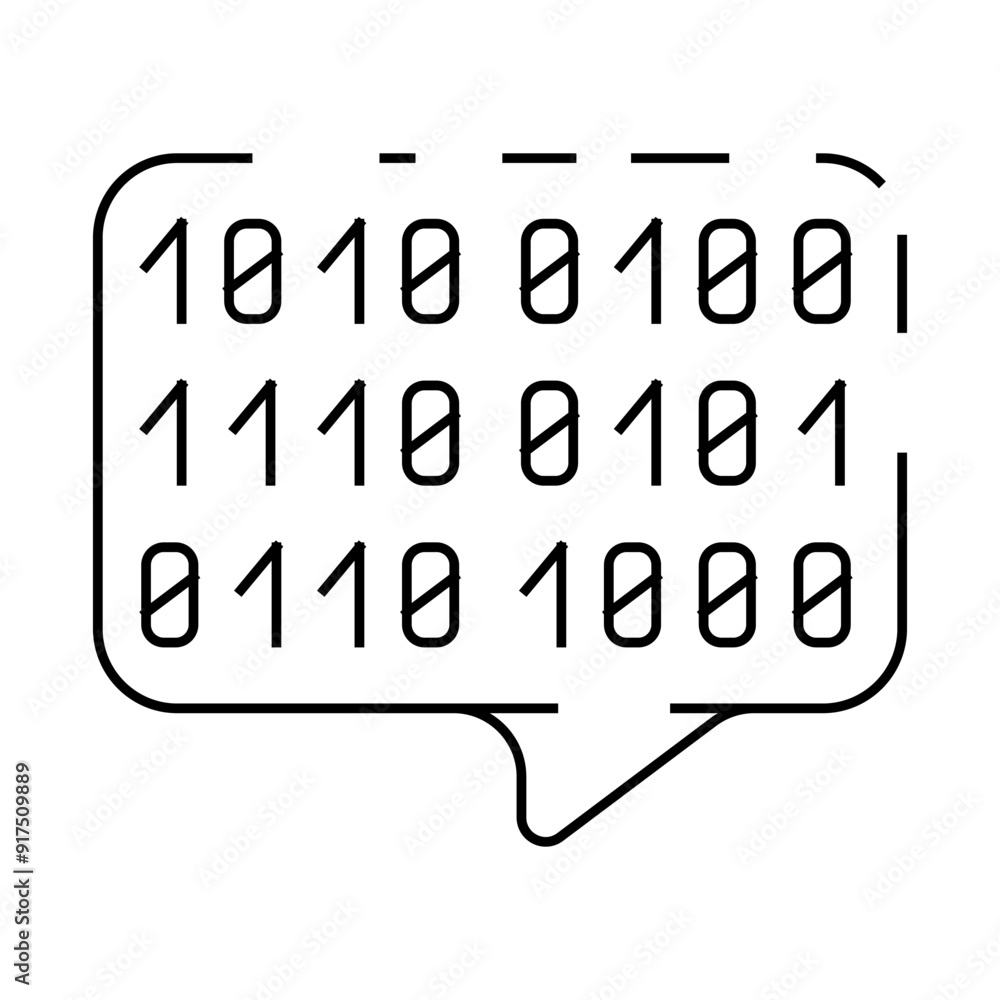 digital conversation line icon vector. digital conversation sign. isolated contour symbol black illustration digital conversation line icon vector. digital conversation sign. isolated contour symbol black illustration