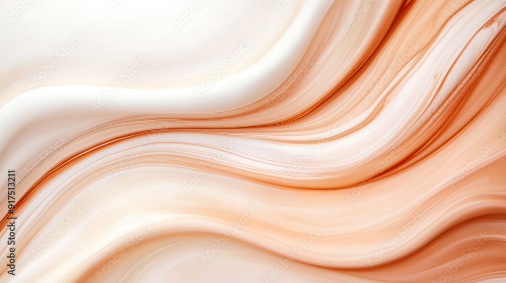 Flowing abstract orange and white background Flowing abstract orange and white background