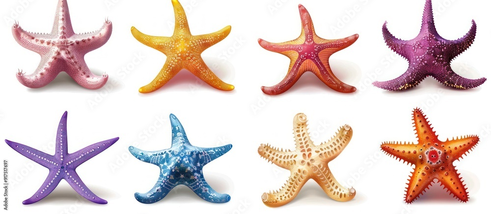 Colorful Starfish Collection
