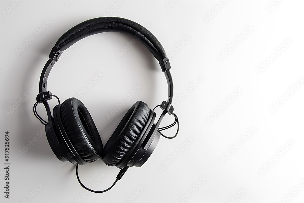 High-quality headphones isolated on white background. High-quality headphones isolated on white background.