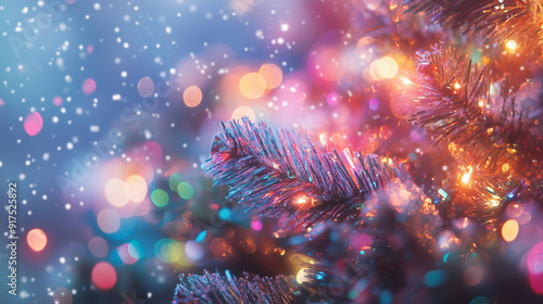 Wallpaper Mural christmas lights background Torontodigital.ca