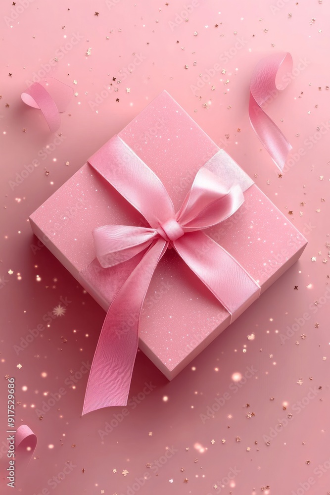 Surprise gift box 3d pink background abstract with open present Christmas pastel ribbon for birthday party, new love Valentine's Day or Mother's Day. stock photo - Surprise gift box 3d pink background abstract with open present Christmas pastel ribbon for birthday party, new love Valentine's Day or Mother's Day. stock photo -
