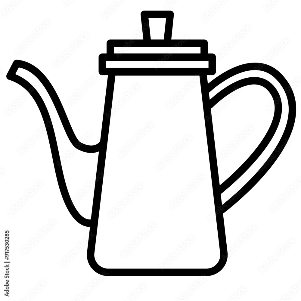 Fototapeta premium Classic Coffee Kettle Icon